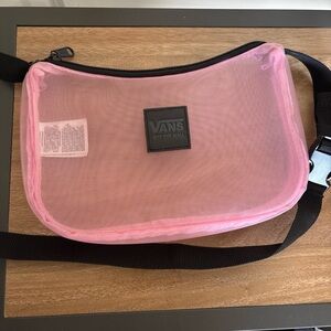 Vans Pink mesh shoulder bag